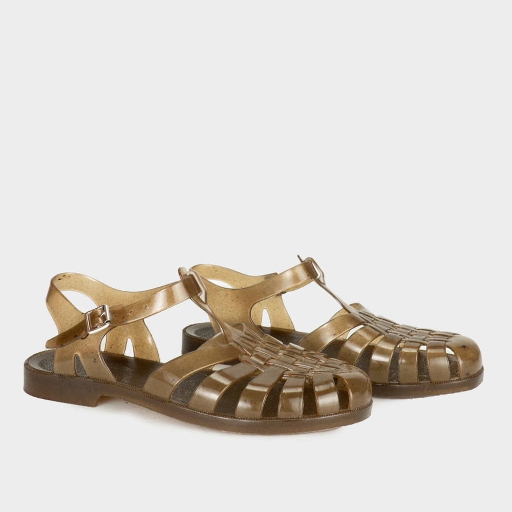 Plasticana French Recycled Hemp Fisherman Sandals in Sepia